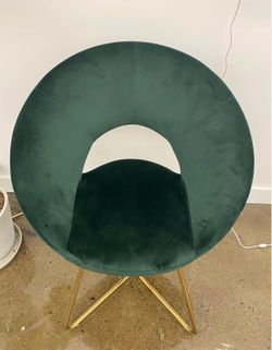 Green accent chair