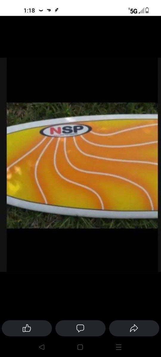 6'4" NSP Surfboard Fun Shape New