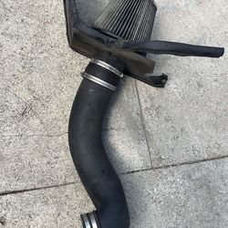 Intake with air flow, meter and filter