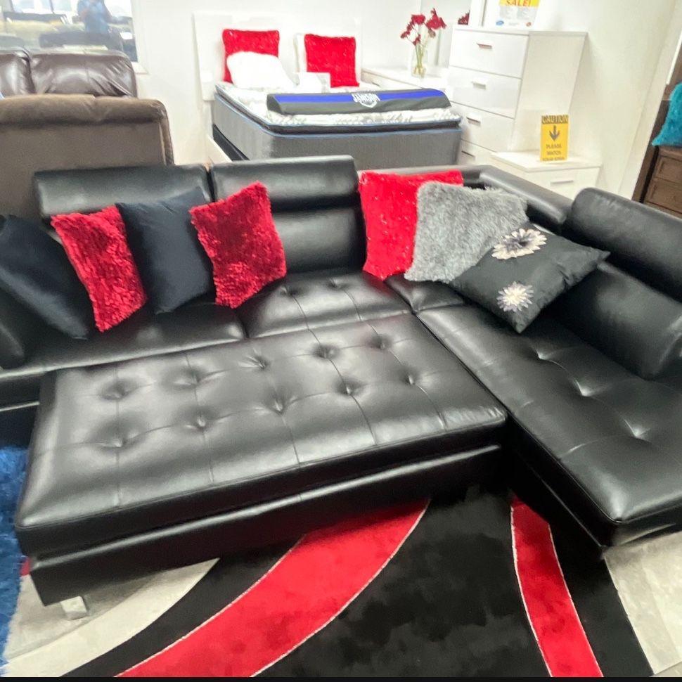 COMFY NEW IBIZA SECTIONAL SOFA AND OTTOMAN SET ON SALE ONLY $699. IN STOCK SAME DAY DELIVERY 🚚 EASY FINANCING 