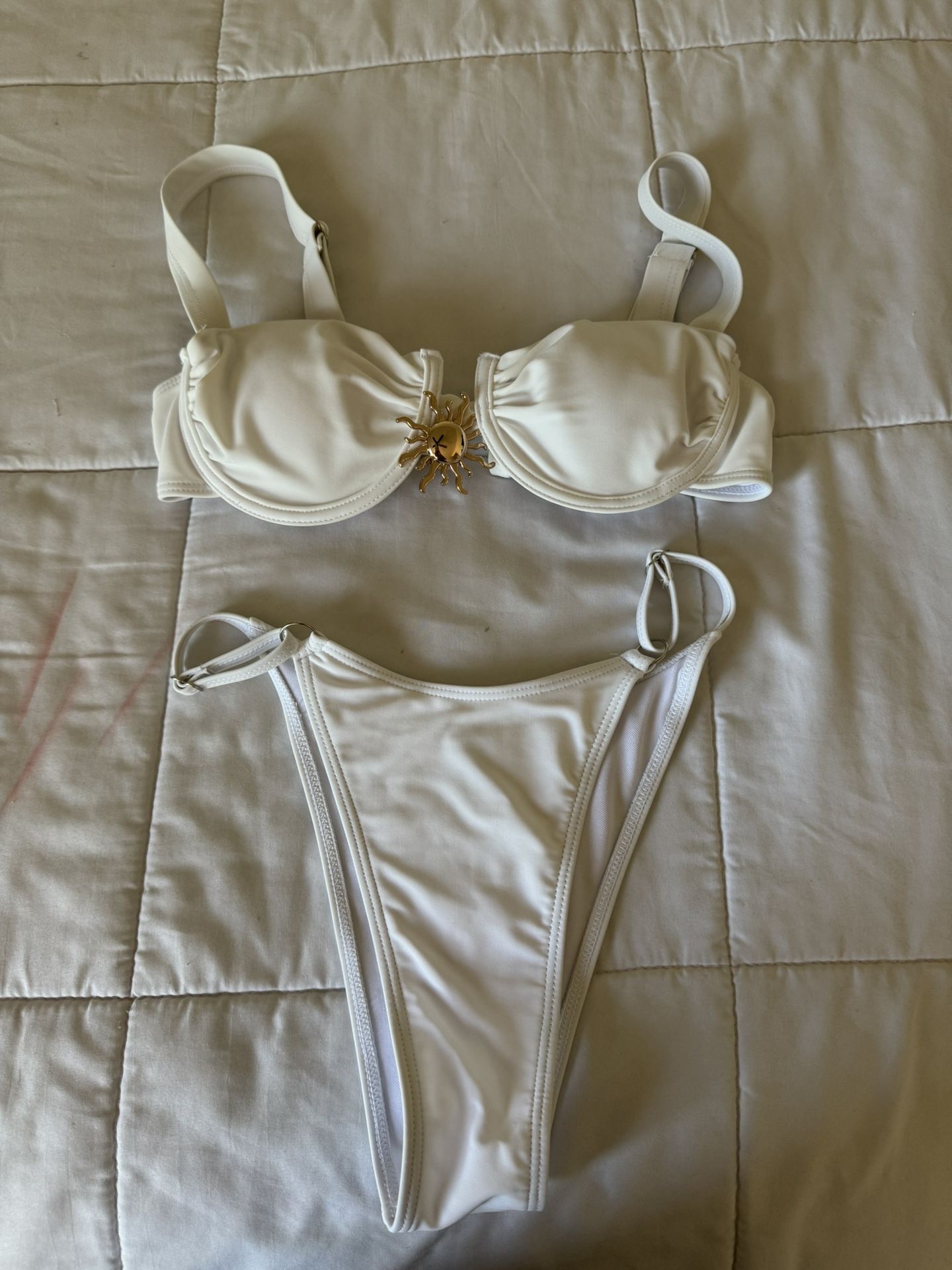 White European Style 3 Piece Bikini Set