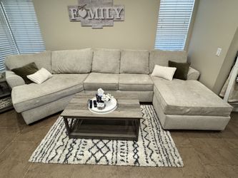Sofa Chaise with Cuddler - NEED GONE!
