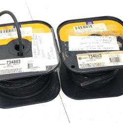 NEW - 2 x 100 Foot Rolls - NAPA Spark Plug EVA Black Metallic Wire