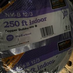 12/3 Wire 250ft Copper With Ground New Roll 