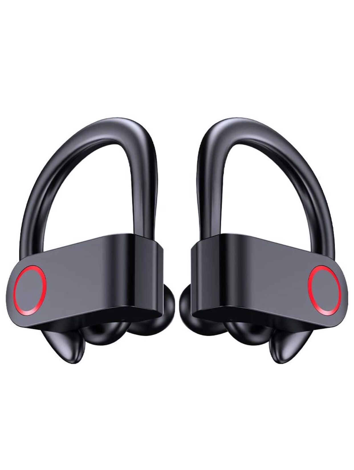 Over Ear Earhook True Wireless Earbuds with Charging Case, in-Ear Headphones Waterproof Sport Bluetooth 5.0 Earphones with 2 Mic/Volume Control, 10H