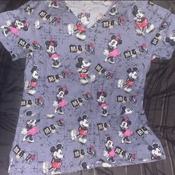Minnie Mouse scrub top Medium 