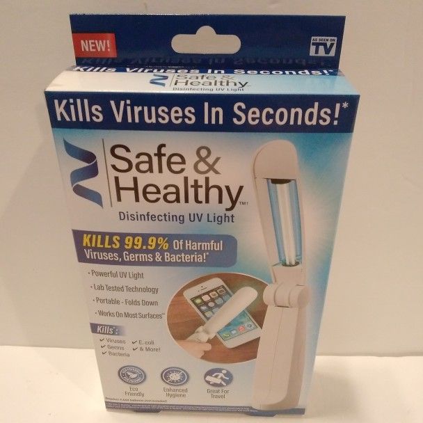 As Seen On TV Safe & Healthy Disinfecting UV Light