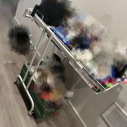 Kitchen Storage Cart with Wheels Organizer