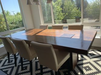 Arhaus Two-toned Solid Wood Dinning Table