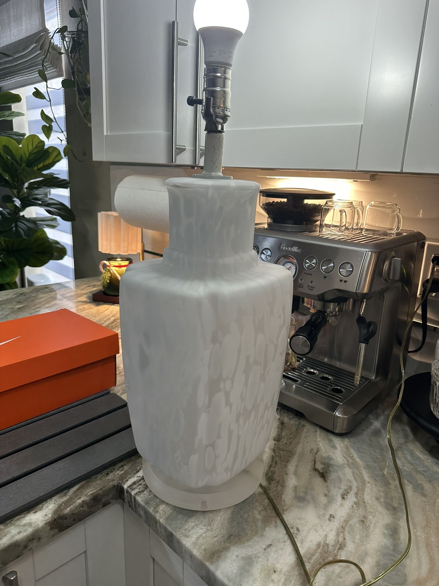 Mid Century Modern Mottled Murano Style Glass