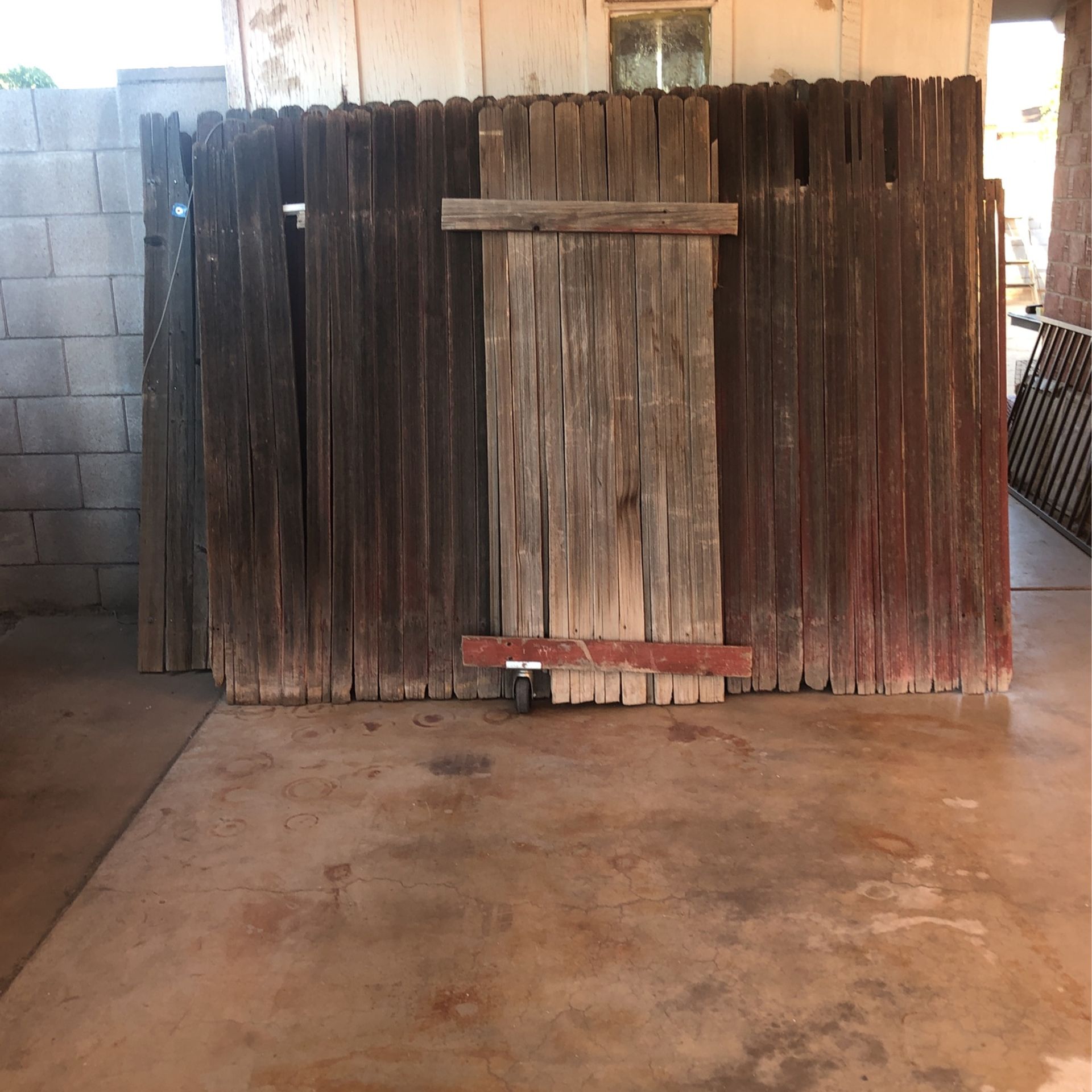 Red Wood Fence