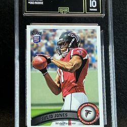 2011 Topps 🔥 Julio Jones 🔥 Rookie GMA 10 💎 Mint - Atlanta Falcons