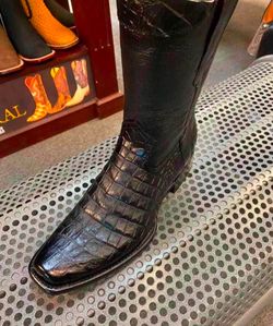 Nuevas botas vaqueras de piel para hombre