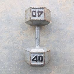 Single 40 Lb Dumbbell Weight