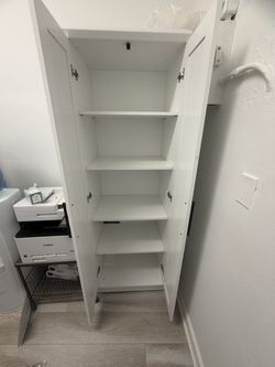 White cabinet for storage