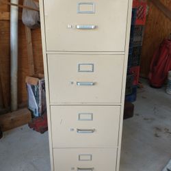 4 Drawer Steel File Cabinet, HON, No Key, Legal Size