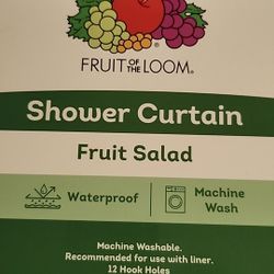 Shower Curtain Fabric Fruit Salad Design  Water Proof 