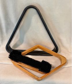 Pool Table Accessory Set – Racks and Brush