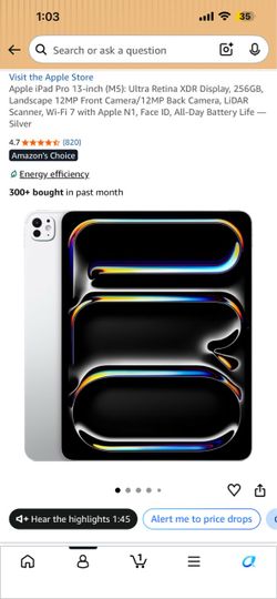 iPad 13 pro 13inch M5 chip