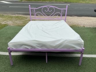 Full bed frame with mattress