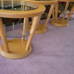 2 Shelf Glass End Table (Only 1 Left)