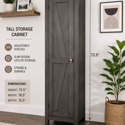 Tall Modern Storage Cabinet / Pantry Organizer
