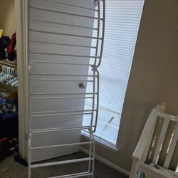 36- Pair over the door shoe organizer, white