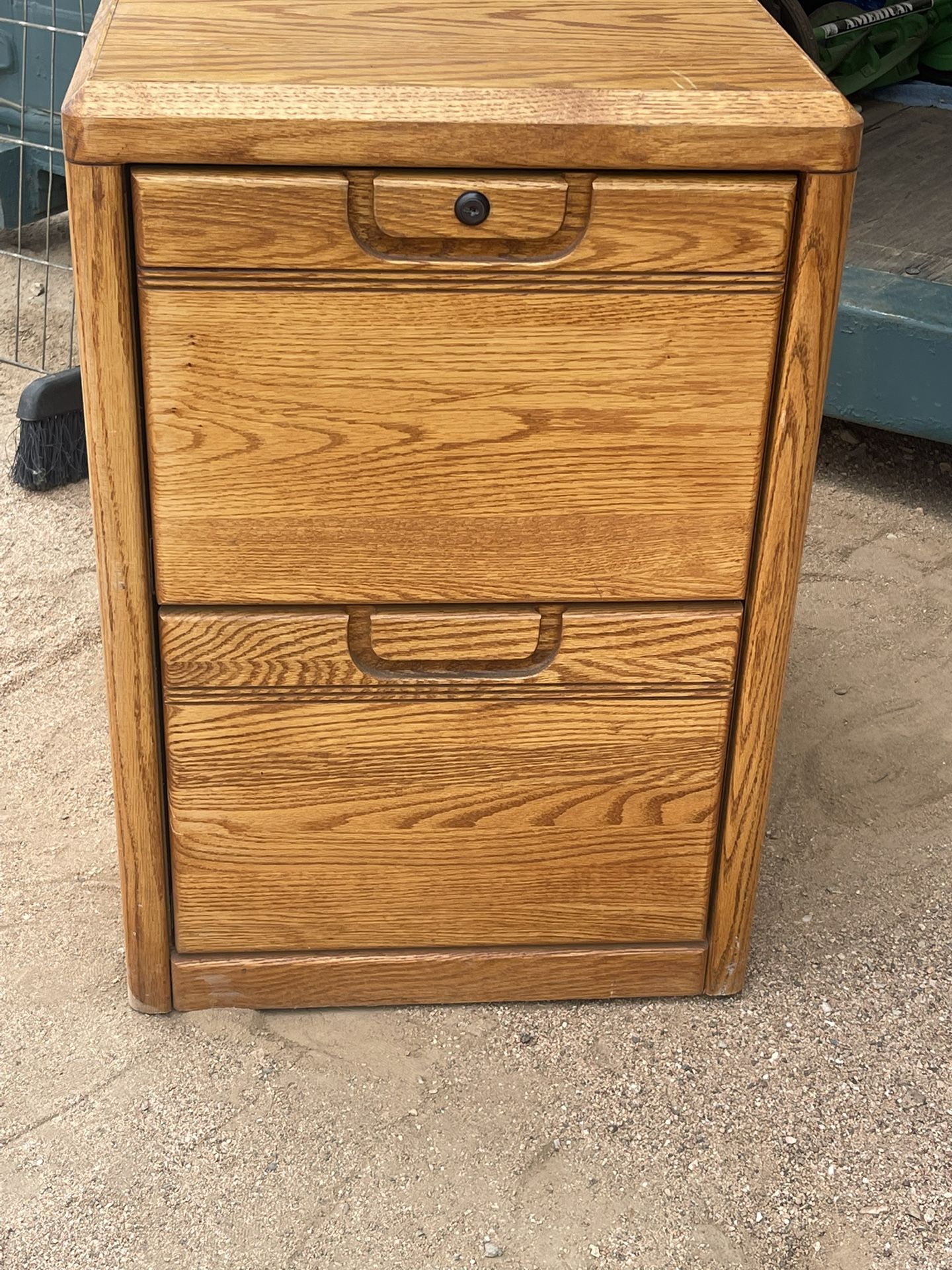 Oak Filing Cabinet