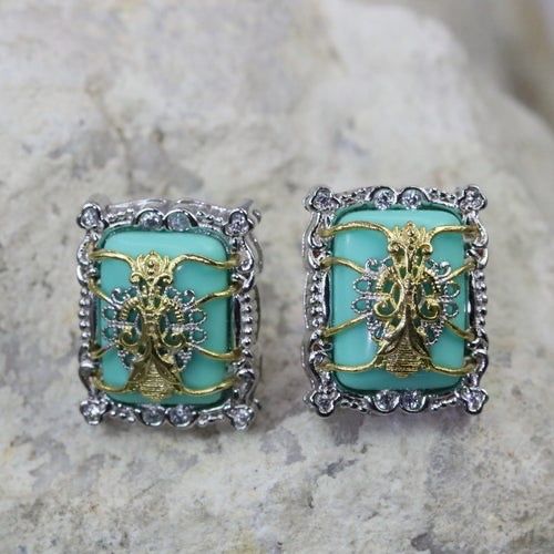 Men Made Turquoise Earrings For Women