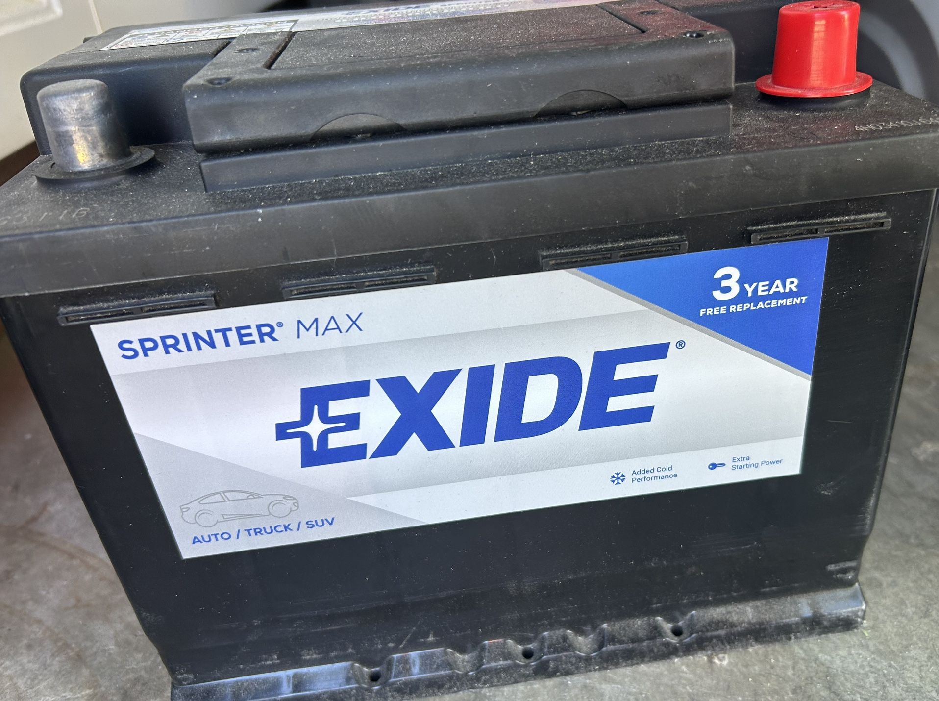 Exide Sprinter Max Battery SX-H5/L2/47