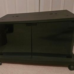 TV media cart console with wheels