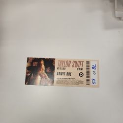 Taylor Swift Album Reservation Ticket