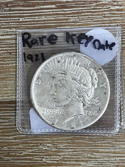 1921 Peace Dollar Silver High Relief Coin Rare Very Key Date Coin
