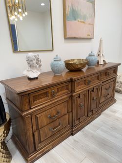 Vintage Solid Wood Credenza/Buffet