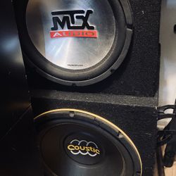  10 “ Subwoofers. MTX / Custic 