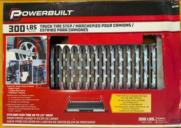 300 lb Capacity truck tire step New