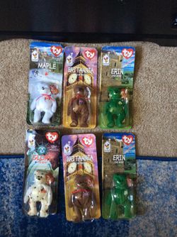 1999 International McDonald Beanie Babies: Erin, Maple, Glory, Britannia (Individual)