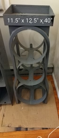 Heavy Duty Steel Refrgerant Storage Rack – 11.5" x 12.5" x 40"