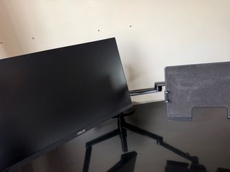 24 in ASUS monitor with clamp on stand
