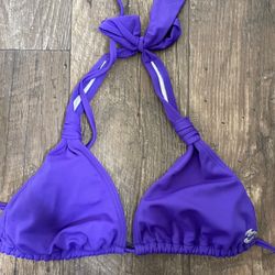 Billabong purple halter Bikini Top. Small.