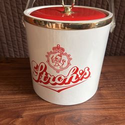 Rare Vintage Stroh's Beer Ice Bucket, Cooler