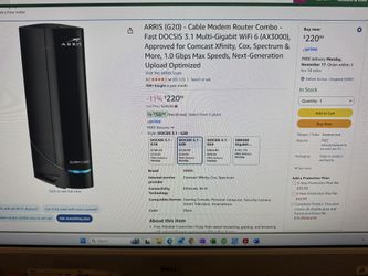 Cable modem Router Combo