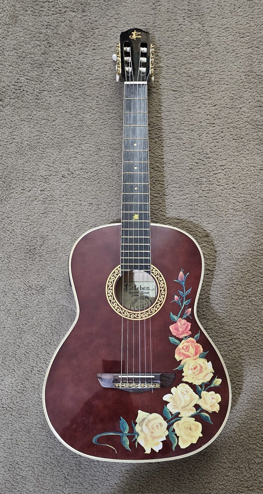 Esteban Spanish Roses Guitar
