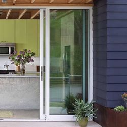Western White Aluminum Sliding Door  60x80