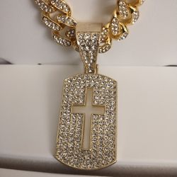 Cuban Link Chain And Charm