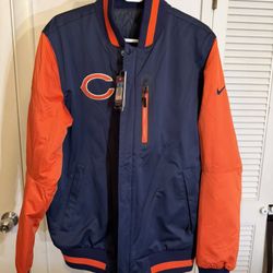 Nike Chicago Bears Men’s Bomber Jacket Sz M $190