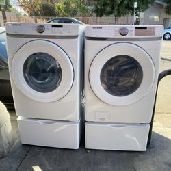 🍂SET WASHER AND DRYER SAMSUNG PEDESTALS🍂✔️SIDE BY SIDE✔️🆓️FREE DELIVERY🆓️