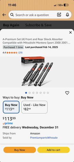 Mitsubishi Montero Sport Shocks