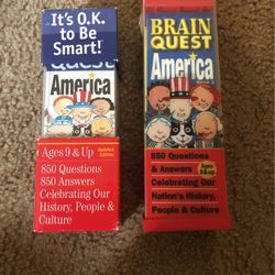 BRAIN QUEST AMERICA! 850 QUESTIONS EACH