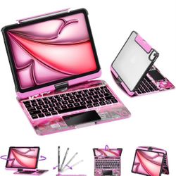 Transparent Case for iPad with Wireless Keyboard 